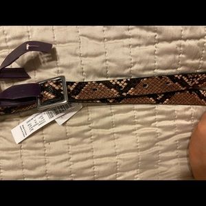 Brand new Ava and Viv brown snake skin belt